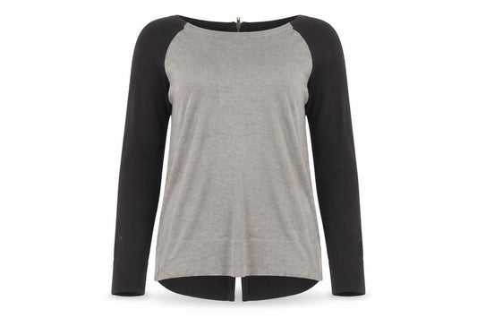 Joan Vass Women's Black Cardigan M with Full Zip