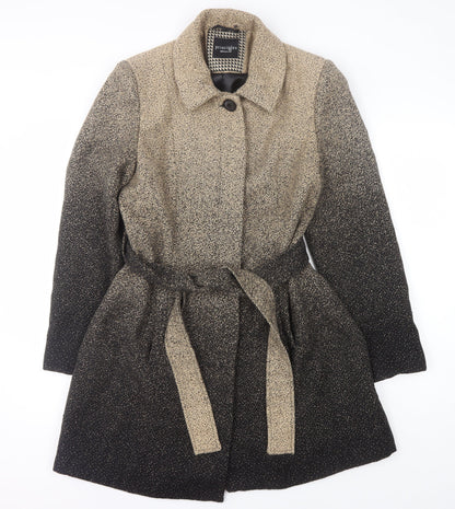 Principles Women’s Beige Mid-Length Belted Coat Size 14