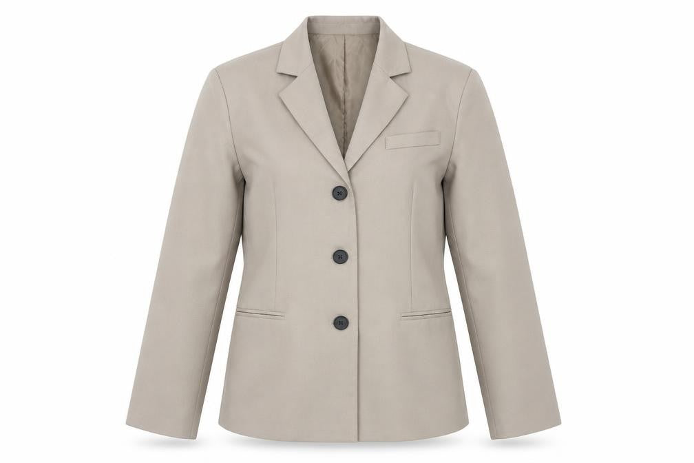 Womens UK Size 4 PRETTYLITTLETHING Regular Beige Blazer