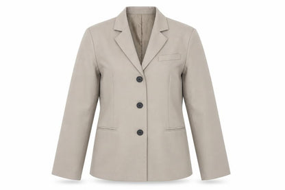 Womens UK Size 4 PRETTYLITTLETHING Regular Beige Blazer