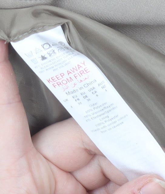 PrettyLittleThing Women’s Beige Blazer Size 4 Regular Fit