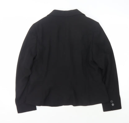 Marks and Spencer Women's Black Blazer, Size 18, Long Sleeve