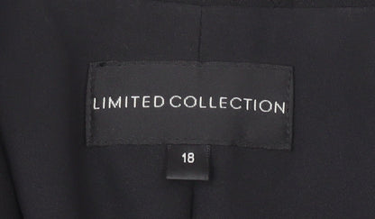 Marks and Spencer Women's Black Blazer, Size 18, Long Sleeve