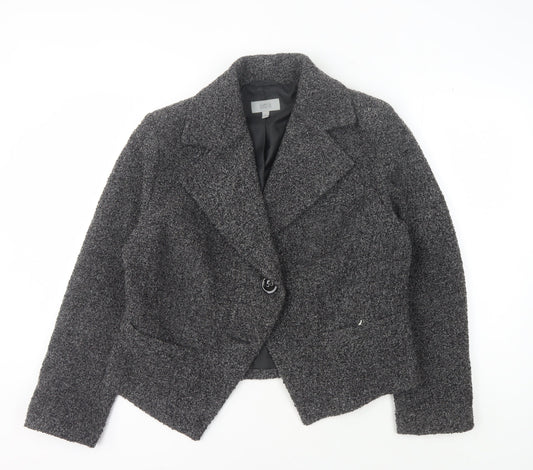 Marks & Spencer Grey Jacket, Women's, Size 16, Button Accent