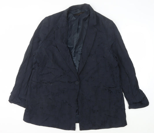 Next Women's Navy Blazer, UK Size 20, Single-Breasted