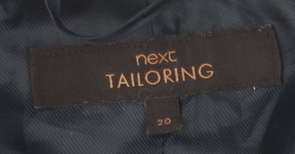 Next Women's Navy Blazer, UK Size 20, Single-Breasted