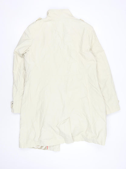 Womens UK Size 16 Wallis Ivory Trench Coat