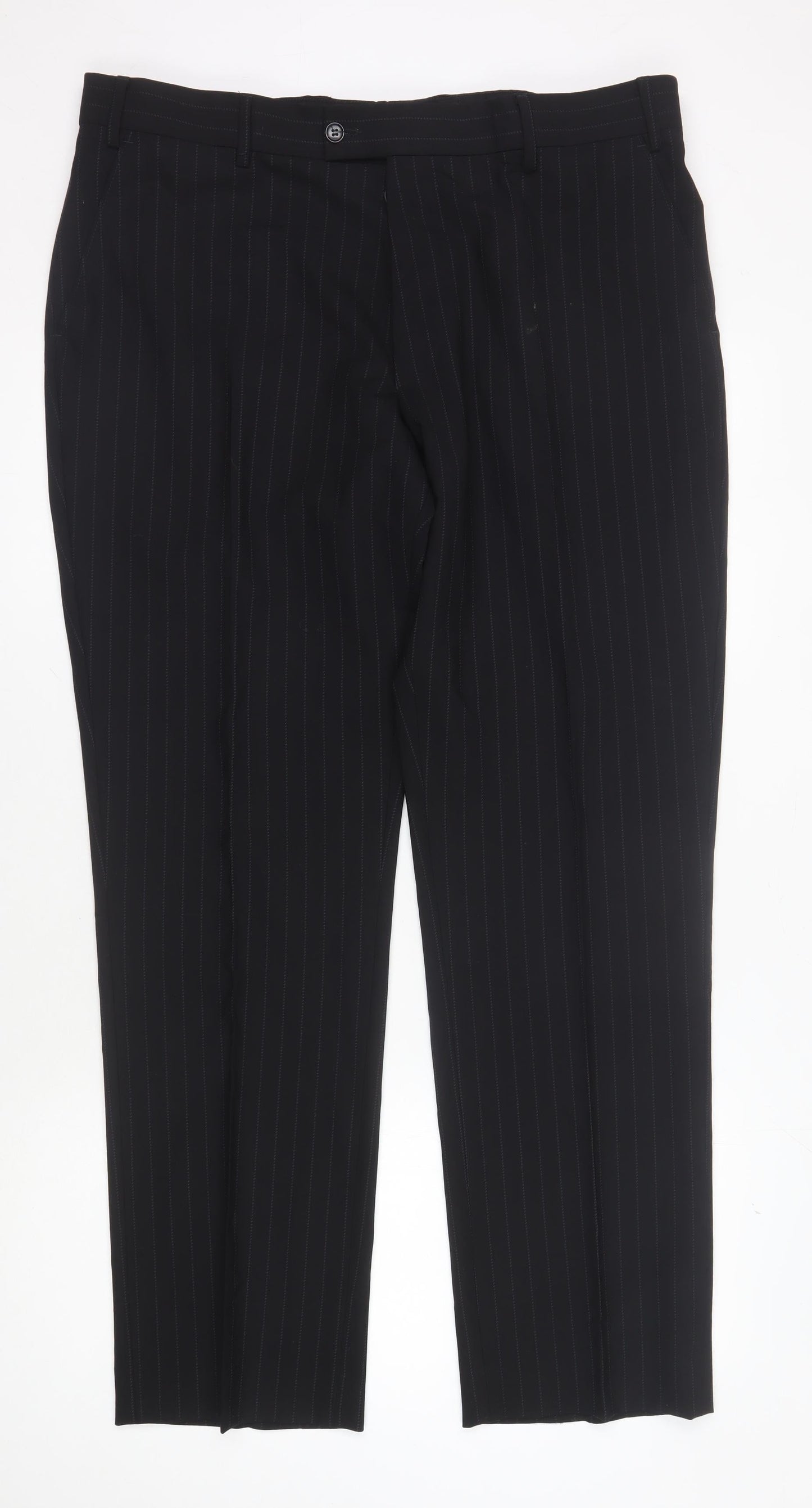Jeff Banks Men’s Black Formal Trousers, 38 in Waist
