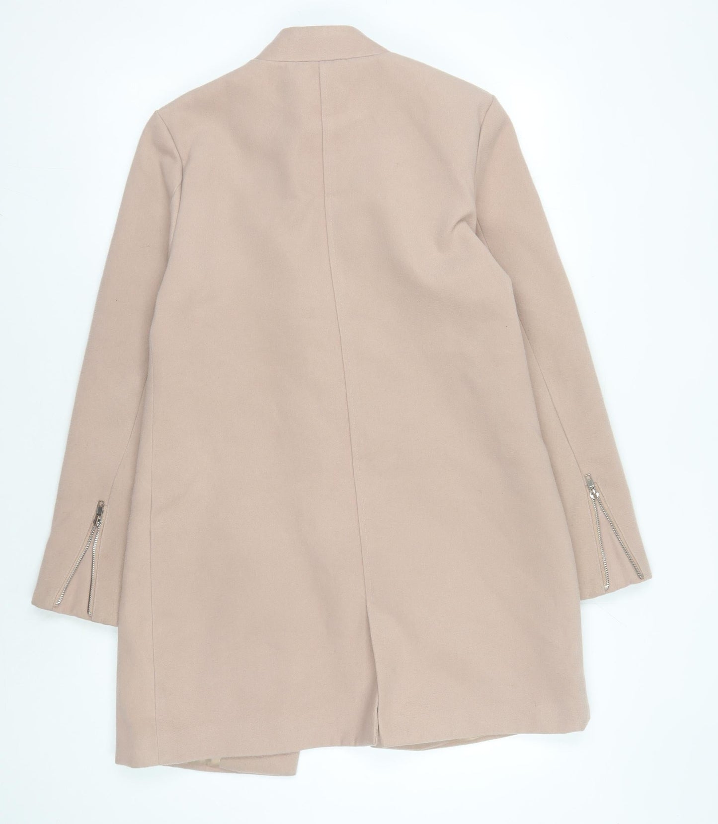 Womens UK Size 10 Missguided Beige Overcoat