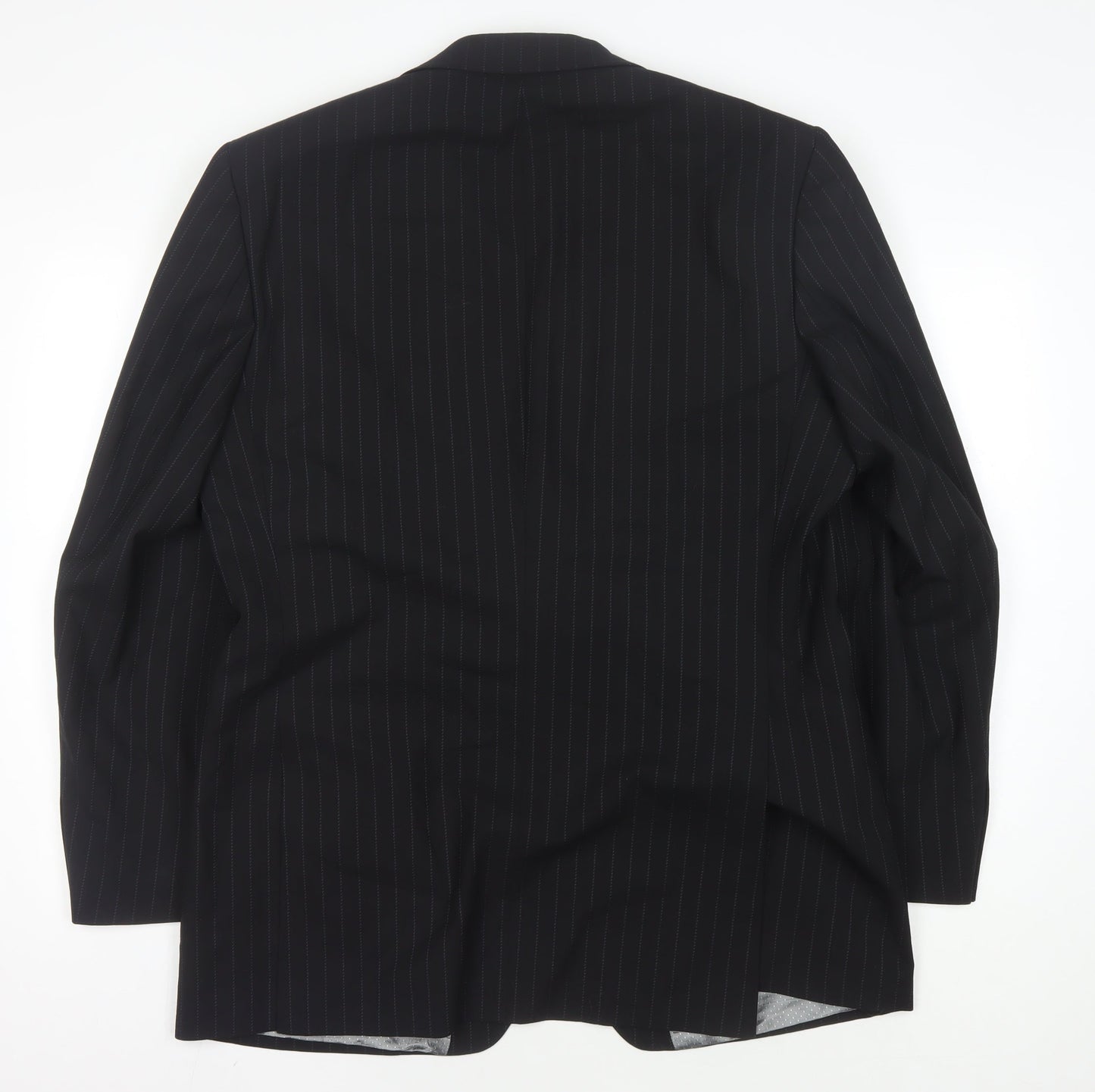 Mens UK Size 42 Jeff Banks Regular Black Suit Jacket