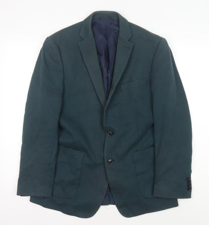 Mens UK Size 40 Marks and Spencer Regular Green Suit Jacket