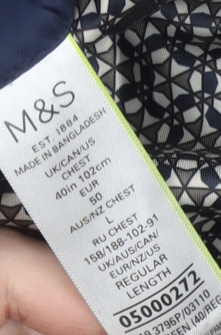 Mens UK Size 40 Marks and Spencer Regular Green Suit Jacket