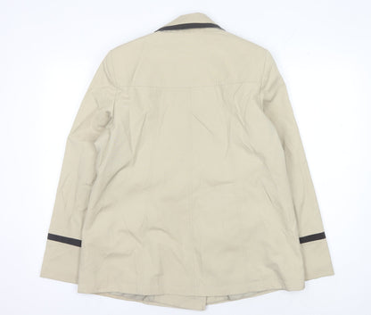 Womens UK Size 12 BHS Beige Pea Coat