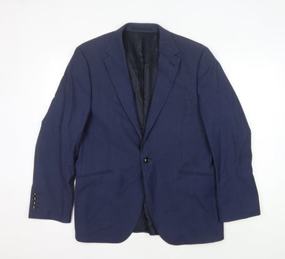 Austin Reed Men's Blue Wool Blazer 42S