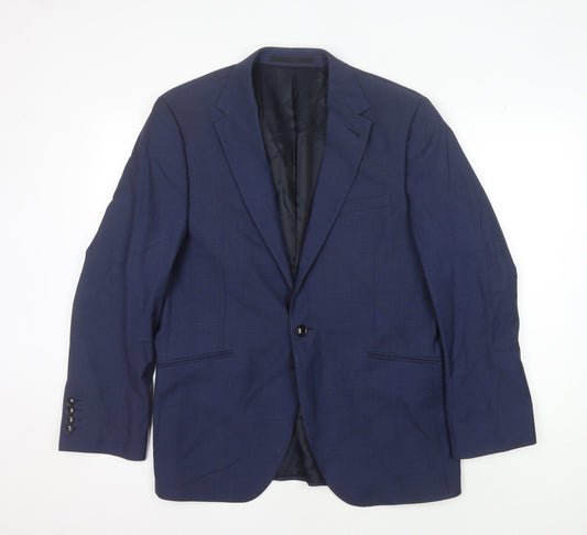 Austin Reed Men's Blue Wool Blazer 42S