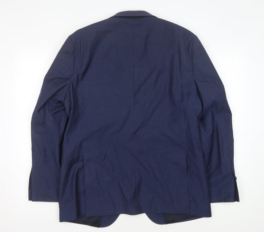 Austin Reed Men's Blue Wool Blazer 42S