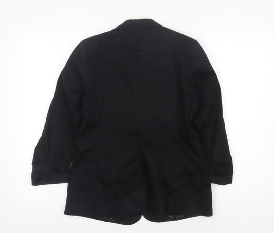Dorothy Perkins Black Blazer, Women, Size 12, Polka Dot