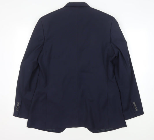 Mens UK Size 42 Marks and Spencer Regular Blue Suit Jacket
