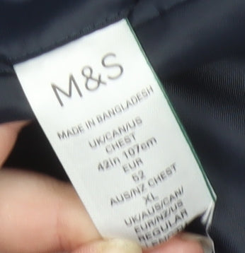 Mens UK Size 42 Marks and Spencer Regular Blue Suit Jacket