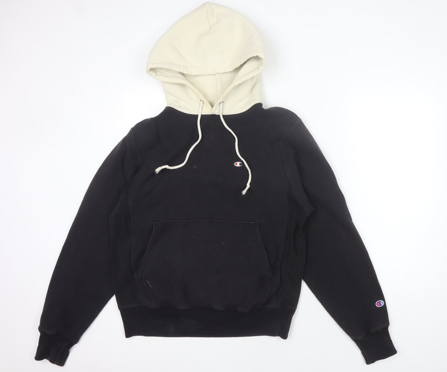 Mens UK Size S Champion Black Pullover Hoodie