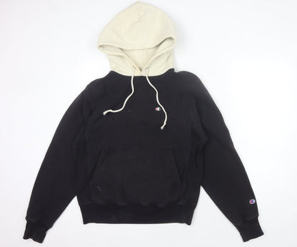 Mens UK Size S Champion Black Pullover Hoodie