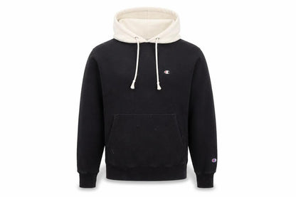 Mens UK Size S Champion Black Pullover Hoodie