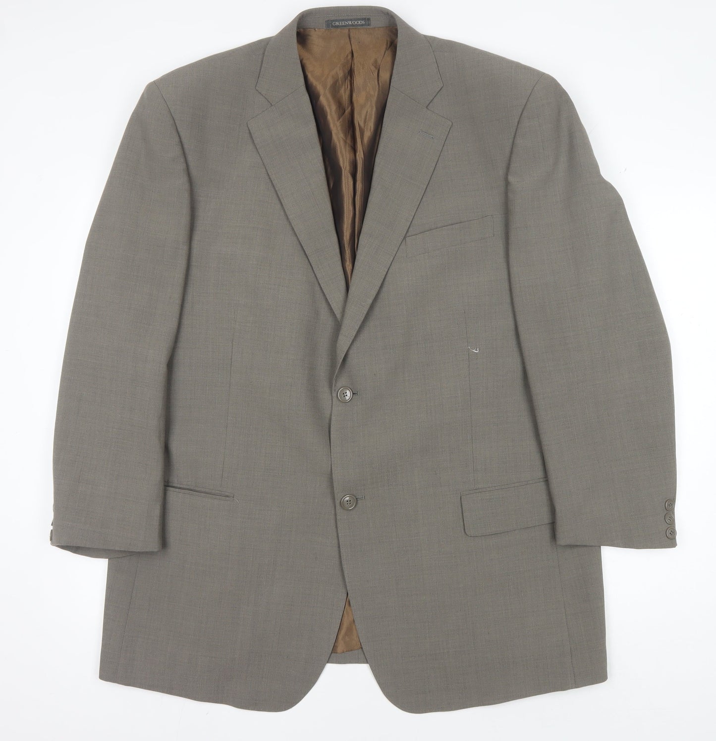 Mens UK Size 46 Greenwoods Regular Brown Suit Jacket