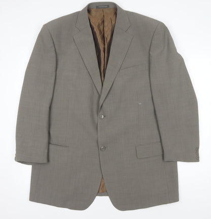 Mens UK Size 46 Greenwoods Regular Brown Suit Jacket