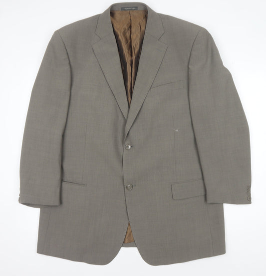 Mens UK Size 46 Greenwoods Regular Brown Suit Jacket
