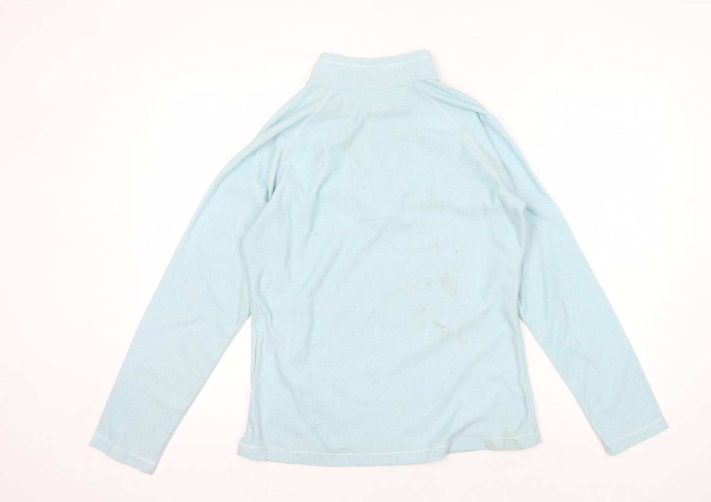 Regatta Women's Blue High Neck 1/4 Zip Hoodie Size 10