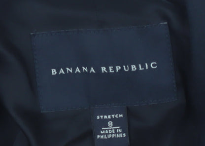 Banana Republic Women's Black Blazer in Size 8, Stretch Fit