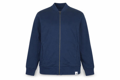 Front view of Adidas Women's Blue Track Jacket, size 12
