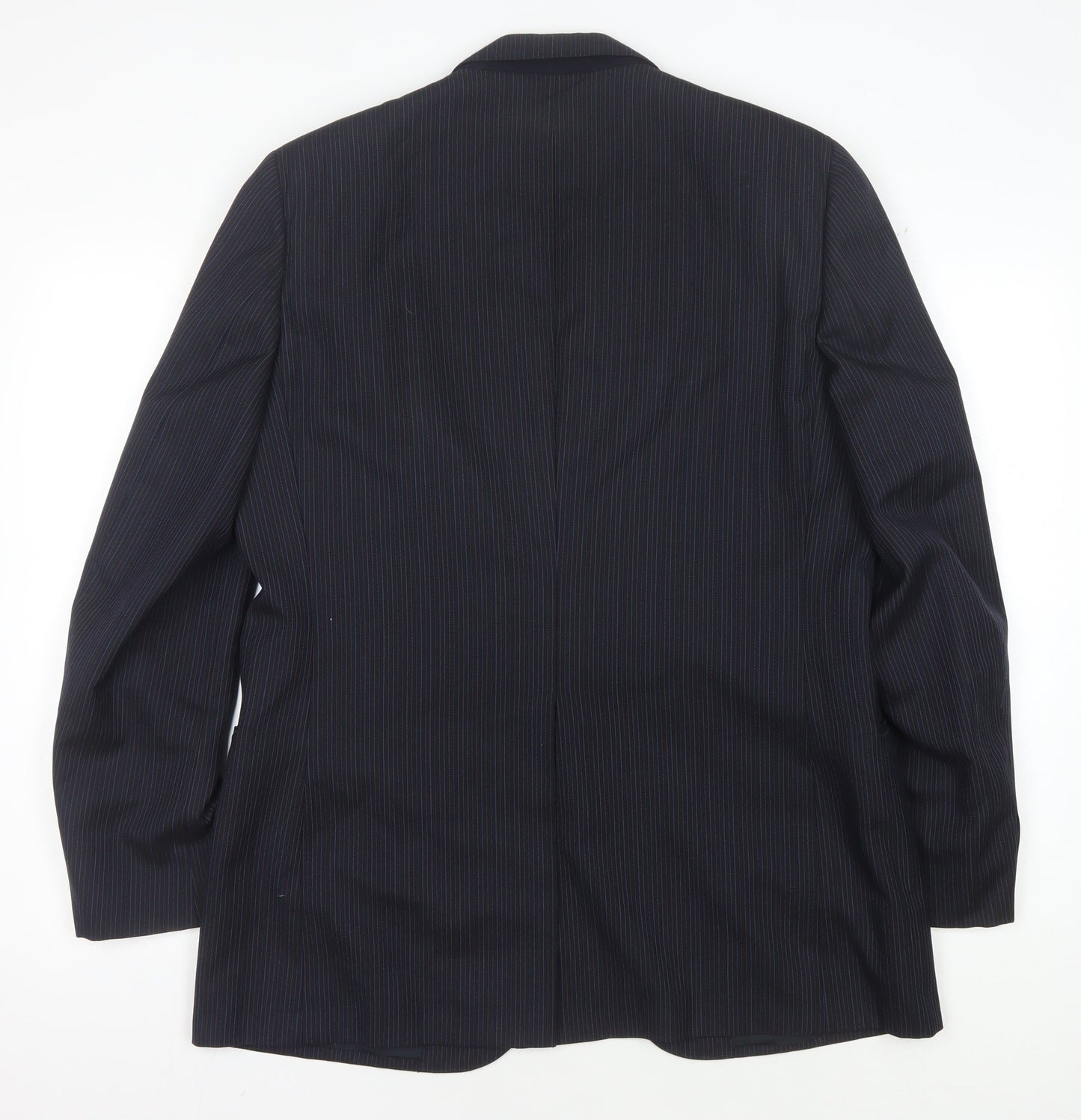 Austin Reed Men's Blue Striped Blazer, 42R, Wool