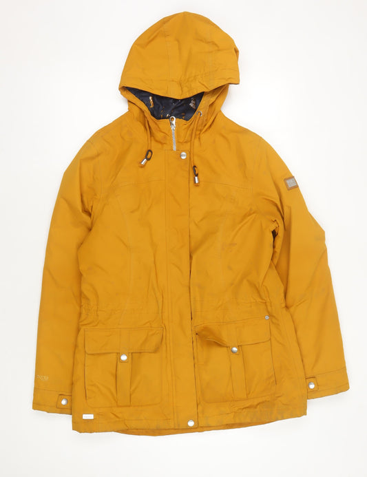 Regatta Women's Yellow Hooded Parka Jacket Size 12