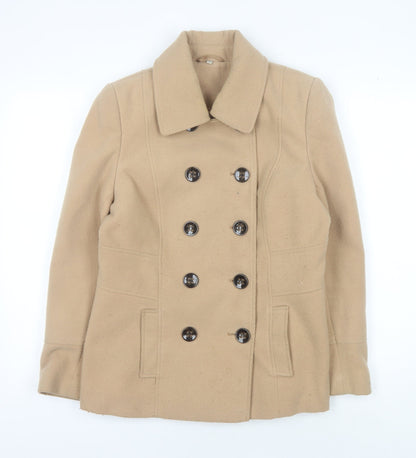 Womens UK Size 12 Isle Beige Pea Coat