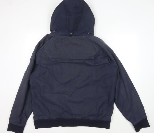 Mens UK Size XL Fat Face Blue Hooded