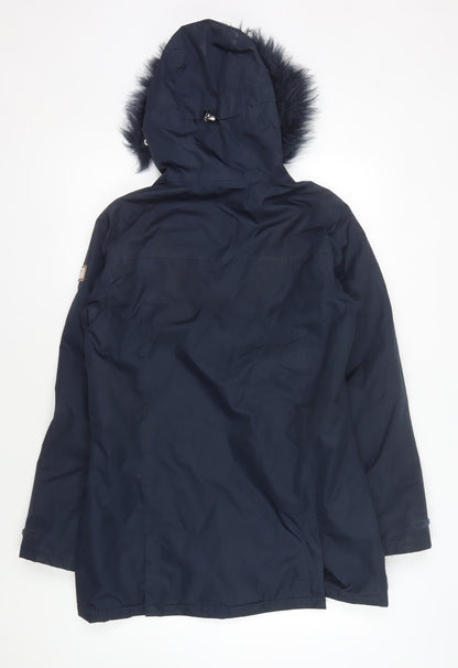 Womens UK Size 10 Regatta Blue Parka Coat