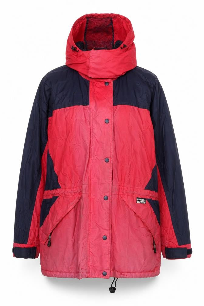 Eleven Women's Red Blue Windbreaker Jacket Size 14