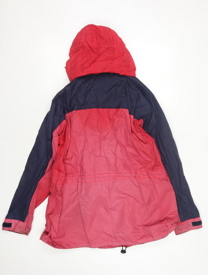 Eleven Women's Red Blue Windbreaker Jacket Size 14