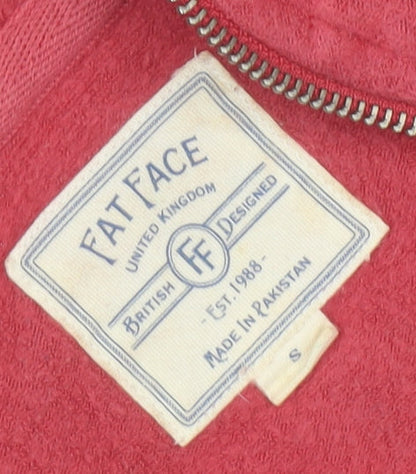 Fat Face Women's Red Hooded Basic Jacket, Size S