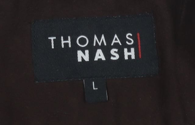 Mens UK Size L Thomas Nash Brown