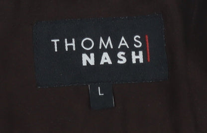 Mens UK Size L Thomas Nash Brown