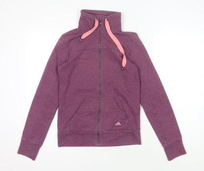Adidas Women's Purple Full Zip Hoodie XS