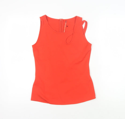 Karen Millen Red Sleeveless Tank Top Women Size 12