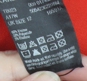 Karen Millen Red Sleeveless Tank Top Women Size 12