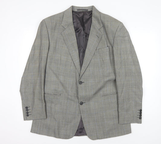 Mens UK Size 42 Berwin & Berwin Regular Grey Suit Jacket