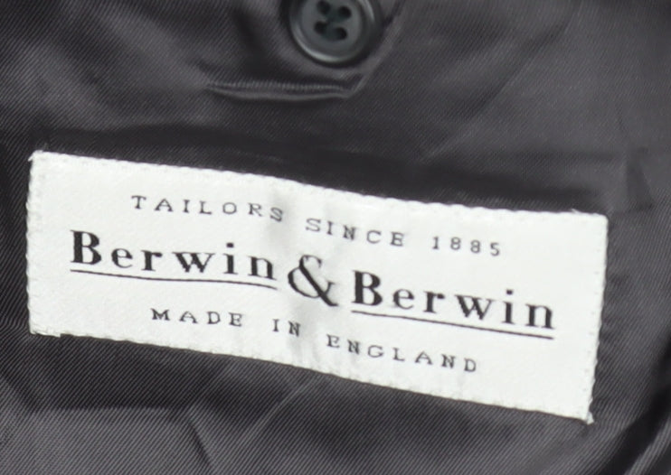 Mens UK Size 42 Berwin & Berwin Regular Grey Suit Jacket