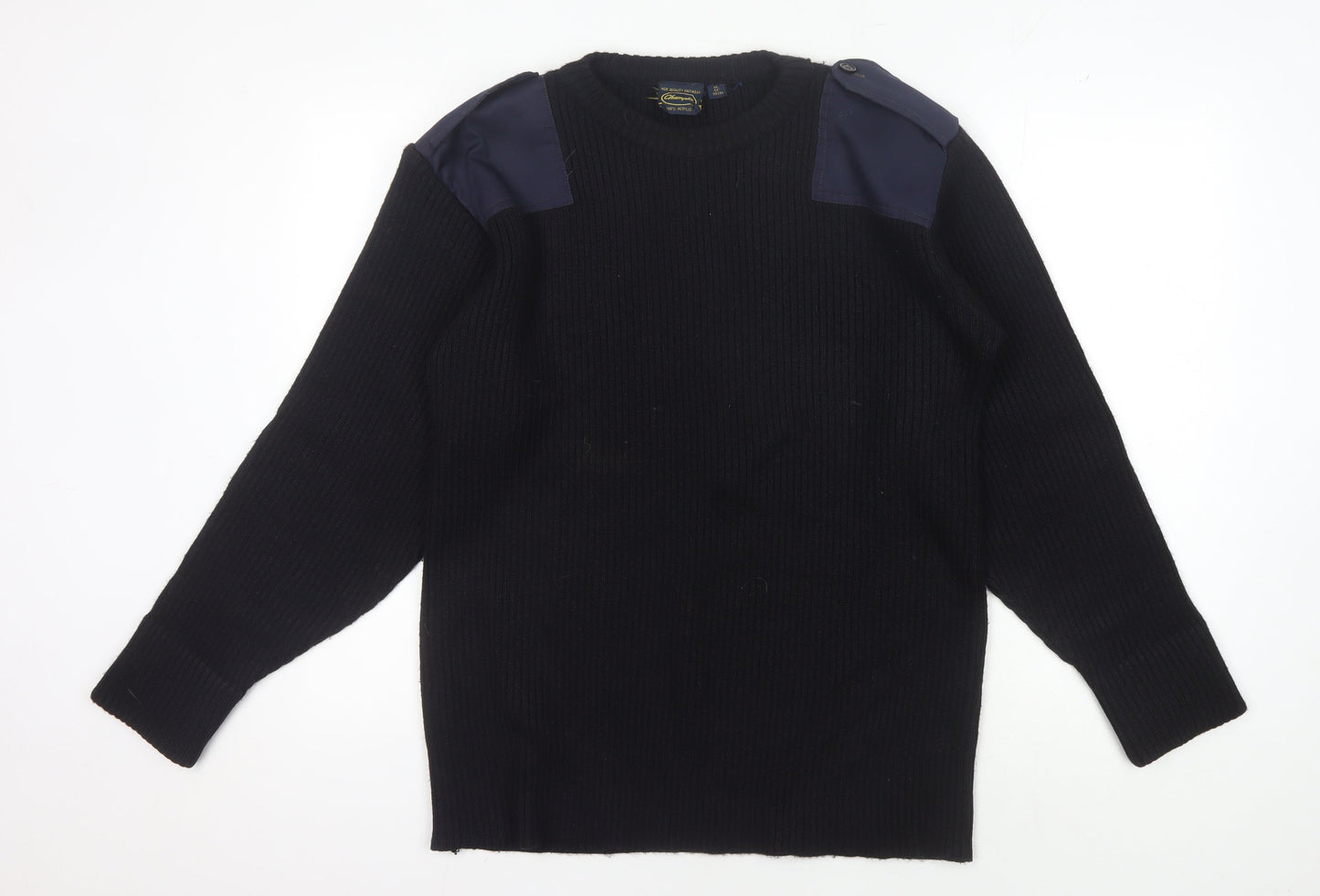 Champion Men's Black XL Pullover Sweater with Buttons