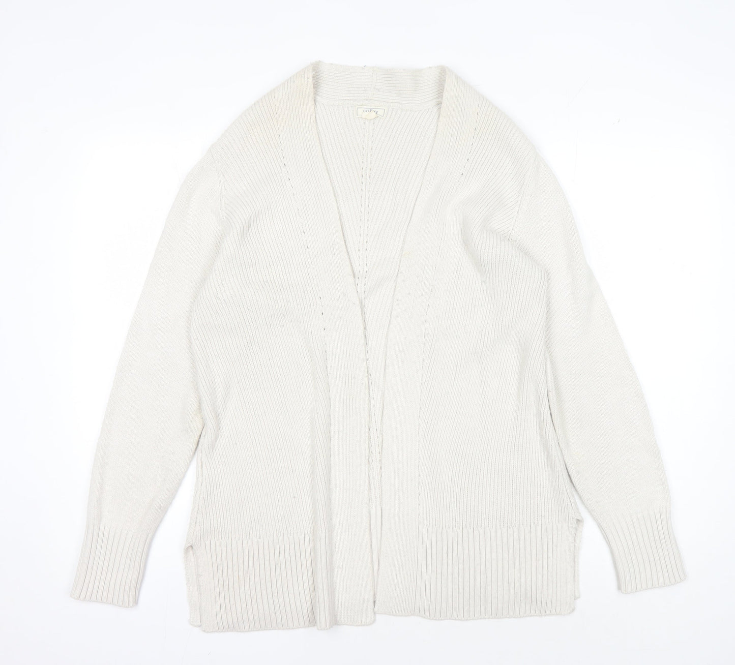 Womens UK Size 12 Fat Face Ivory Cardigan Jumper