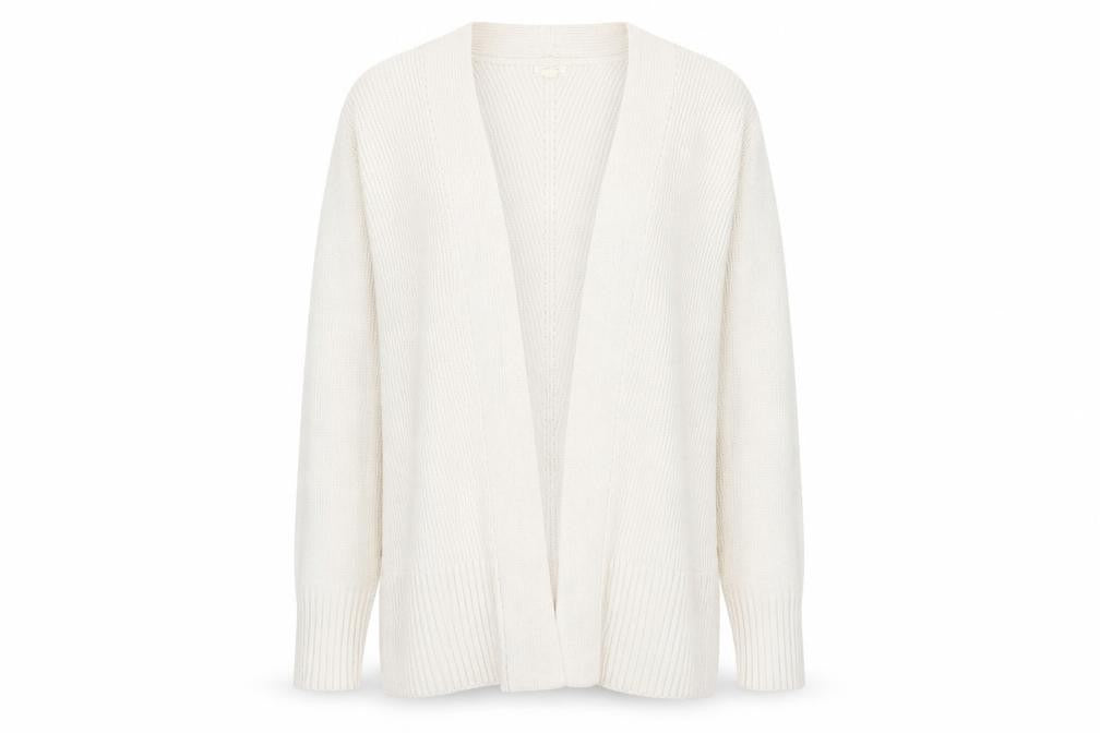 FatFace Women's Ivory Cardigan - Size 12, Acrylic/Viscose